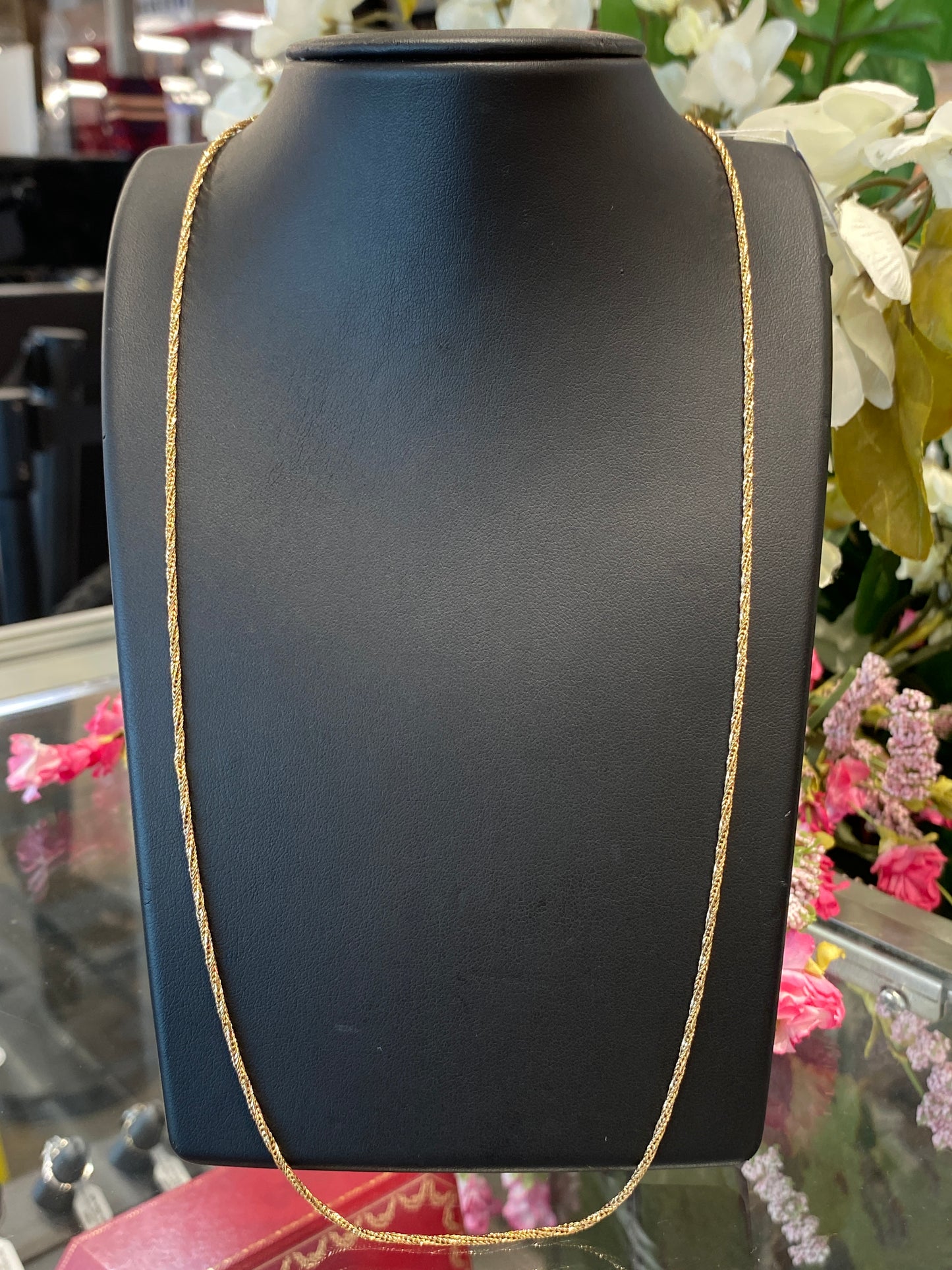 18k Yellow Gold Twist Link Chain
