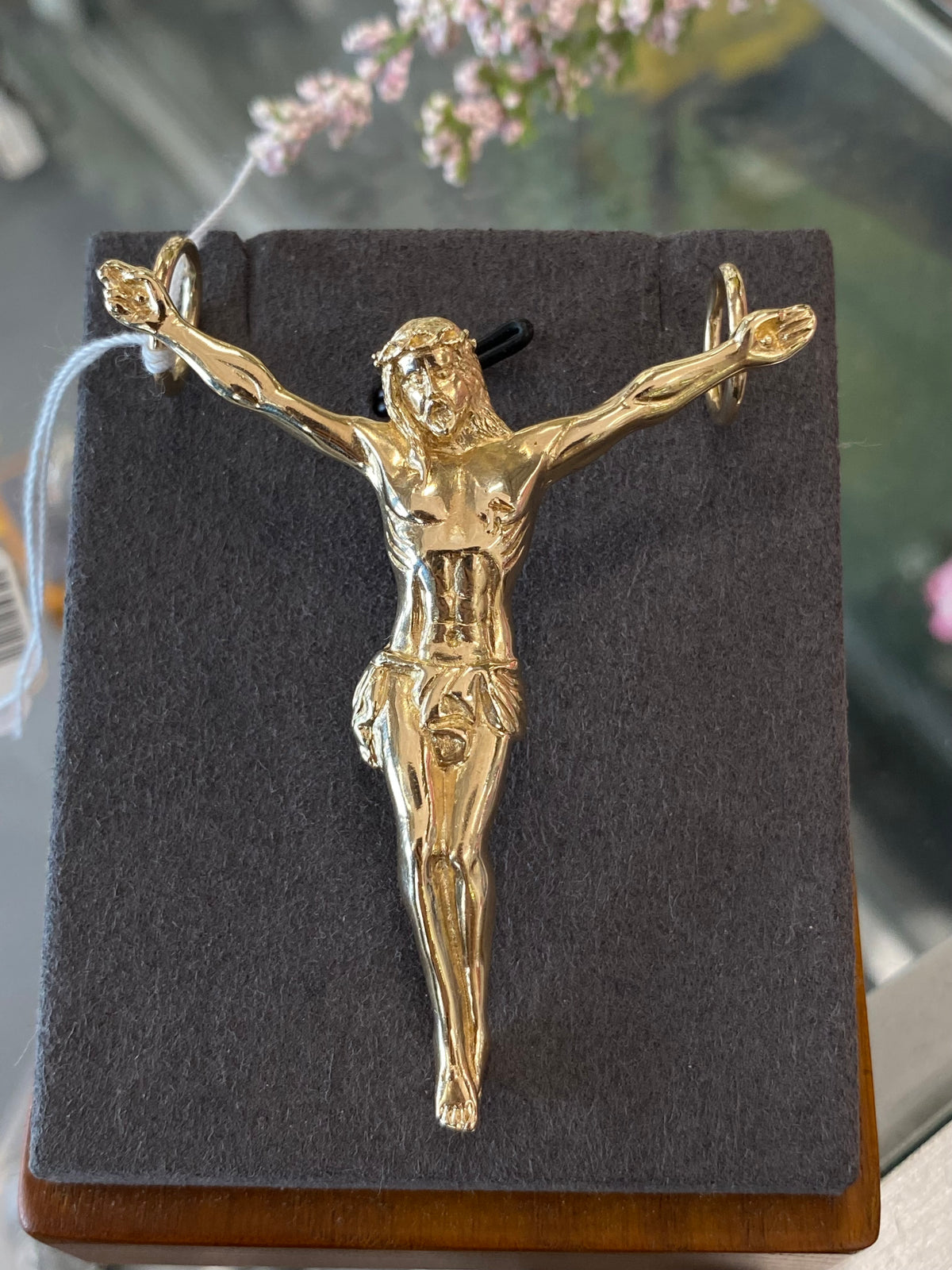 10k Yellow Gold Jesus Pendant