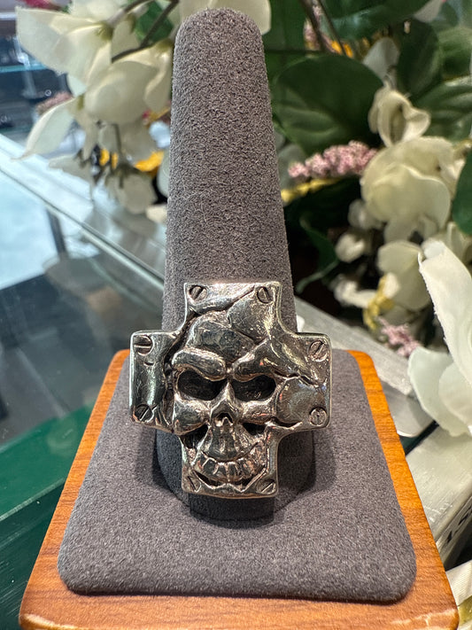 Silver Skull Ring