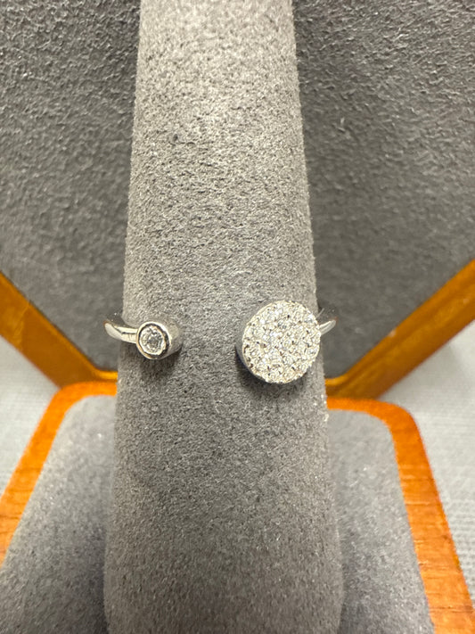 Silver cuff ring