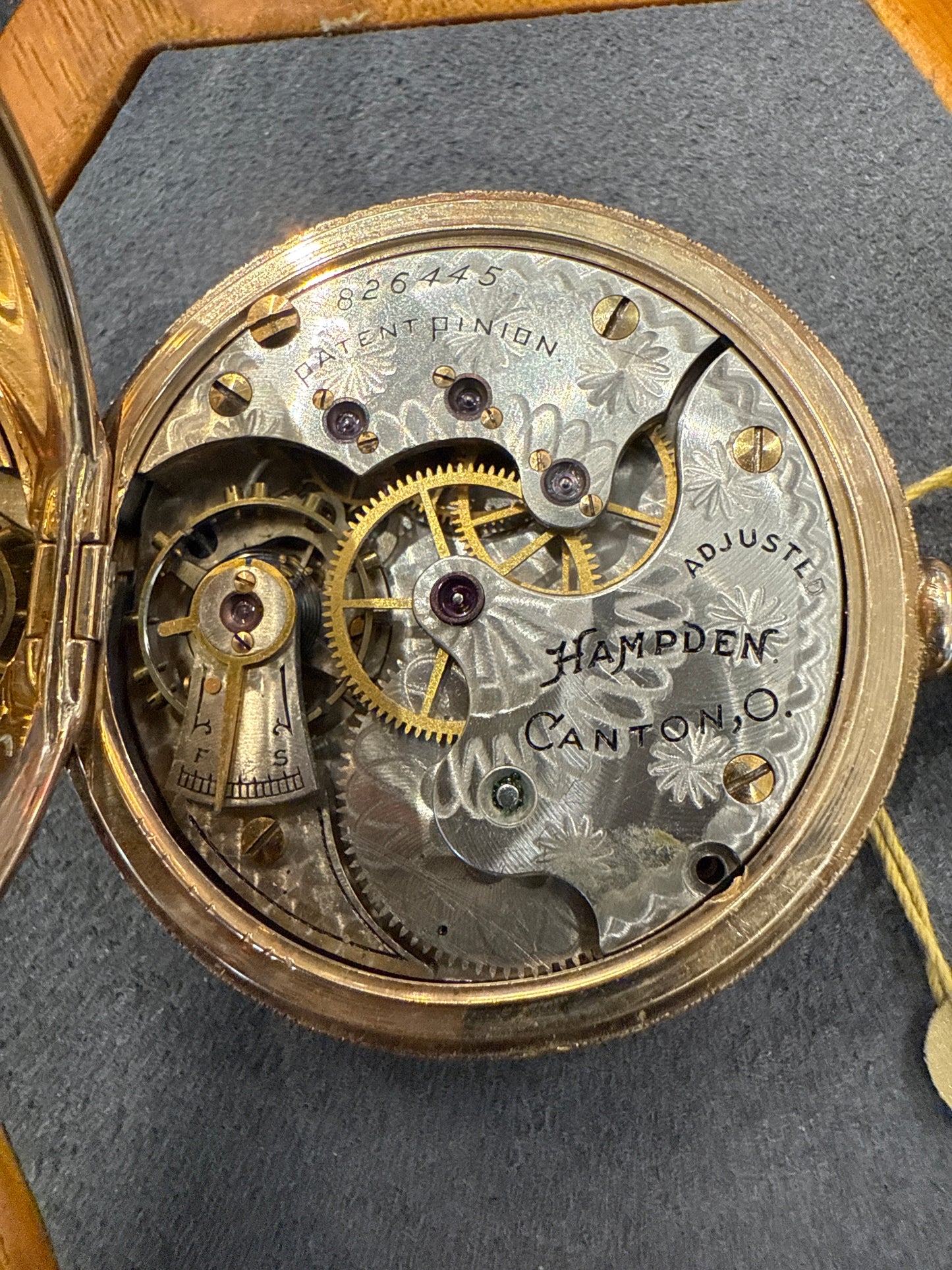Gold pocket watch