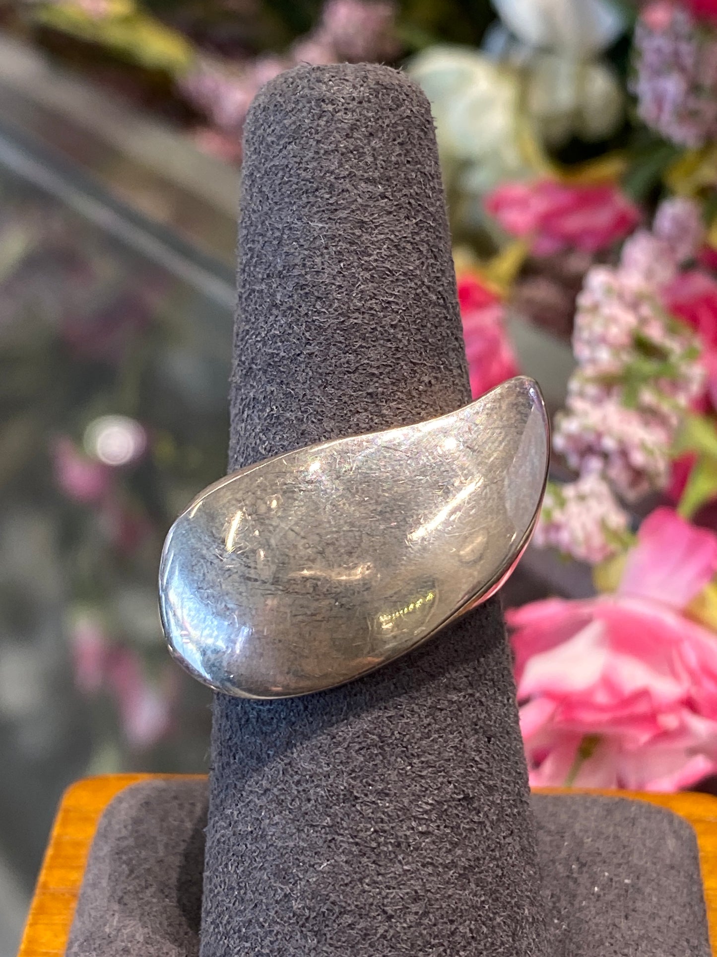 Silver Ring With Design