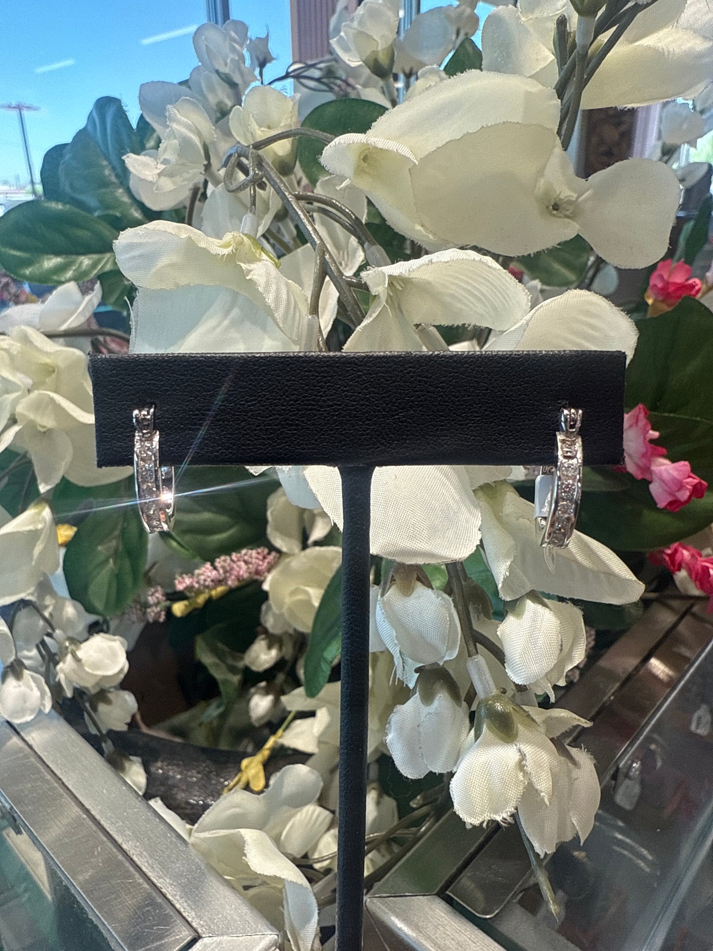 Silver hoops