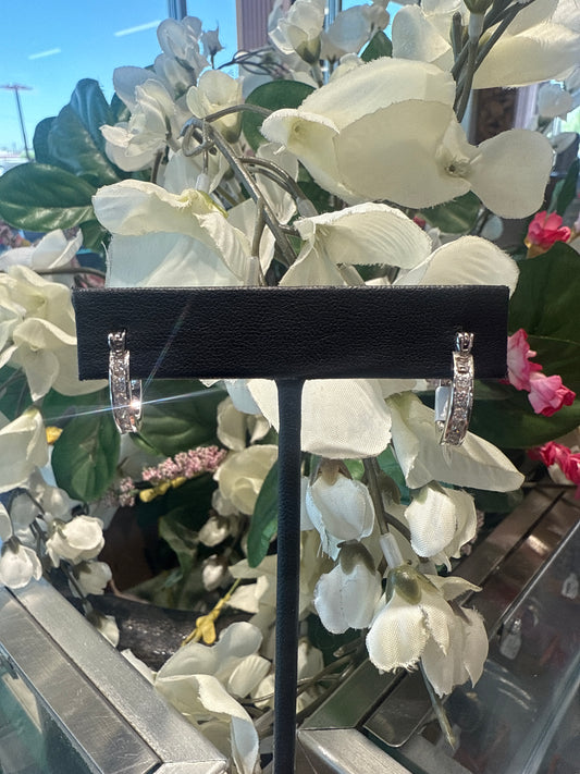 Silver hoops