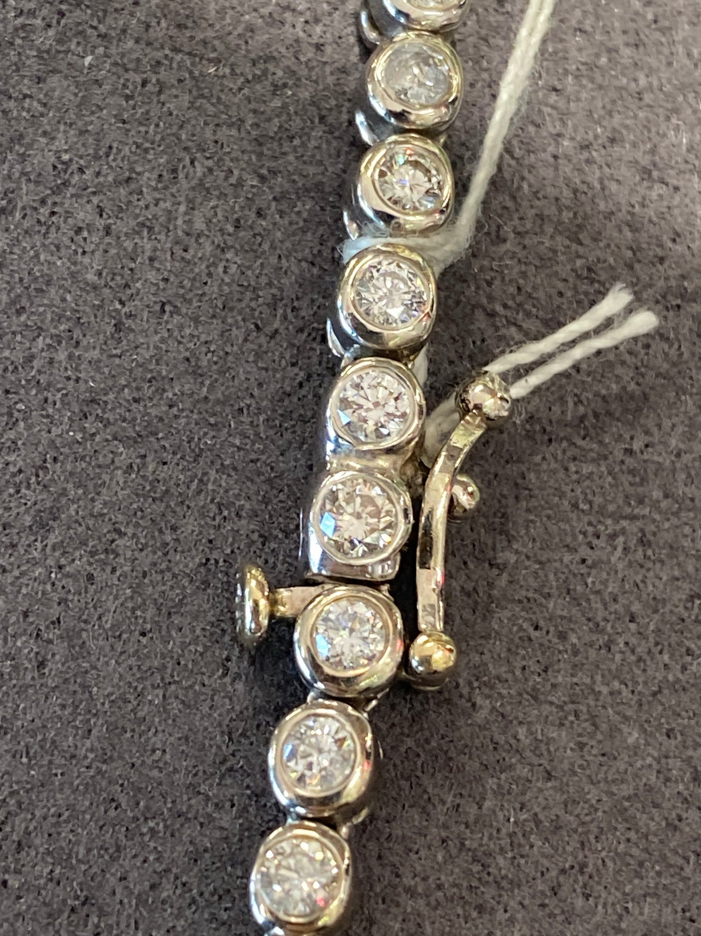 14k White Gold Diamond Necklace