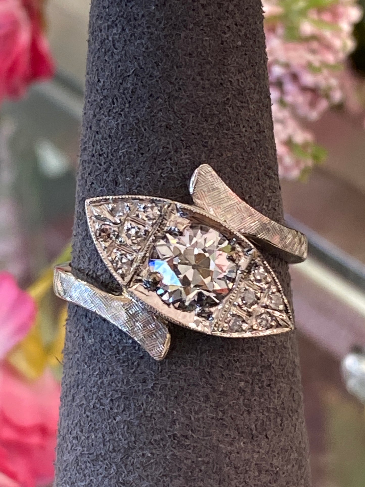 14k White Gold Diamond Ring