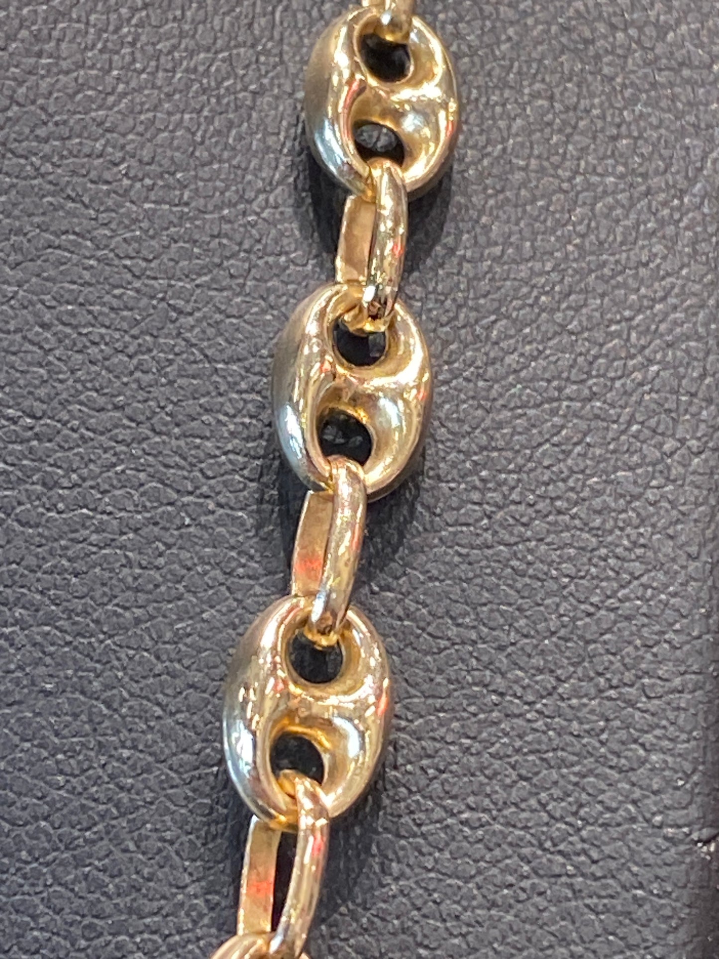 10k Yellow Gold Gucci Puff Style Chain