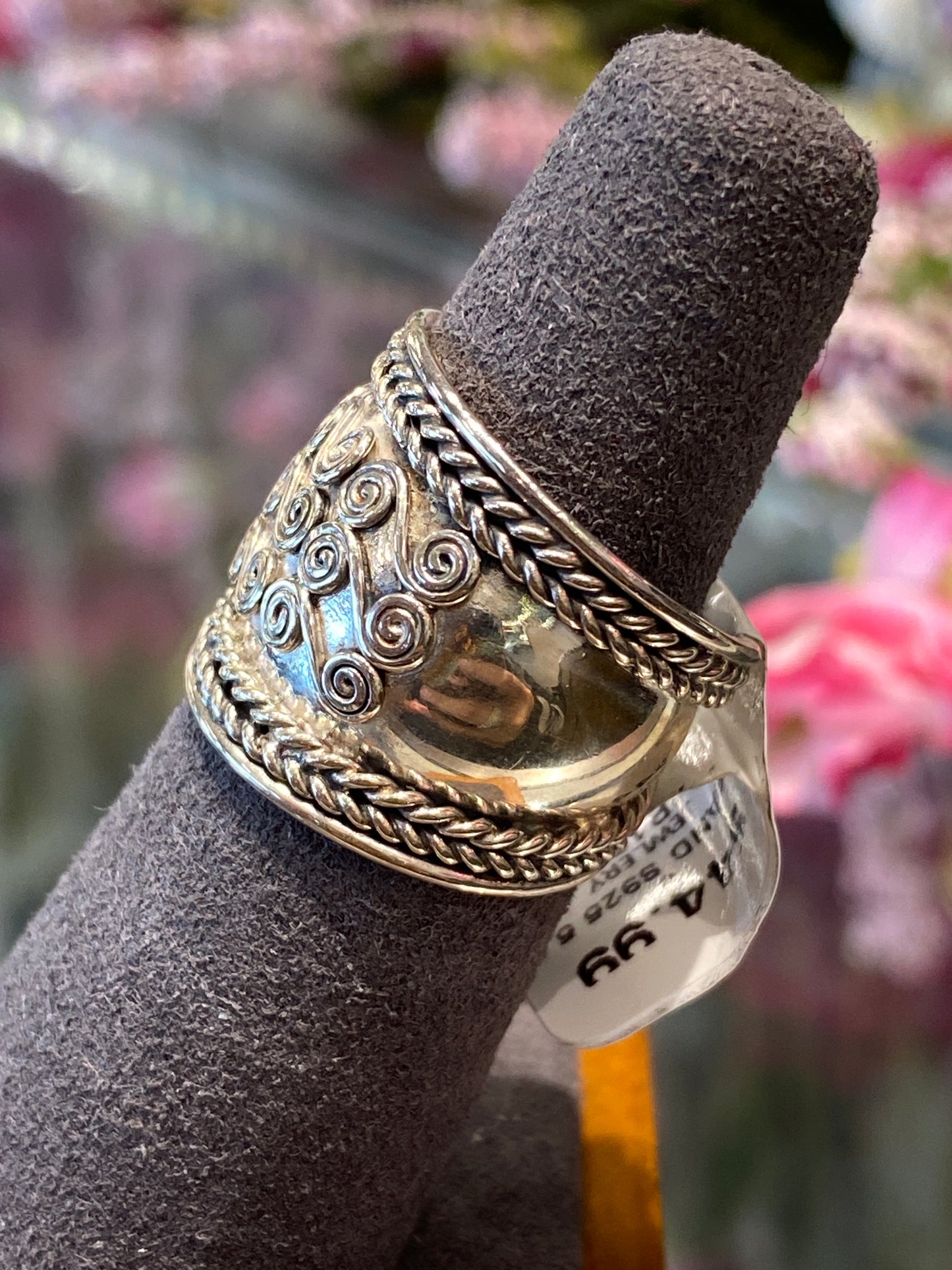 Silver Ring With Design