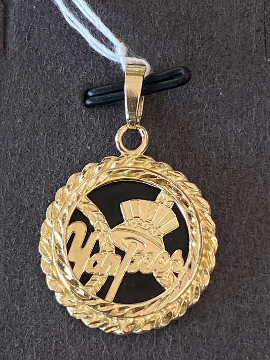 14k Yellow Gold Yankees Pendant