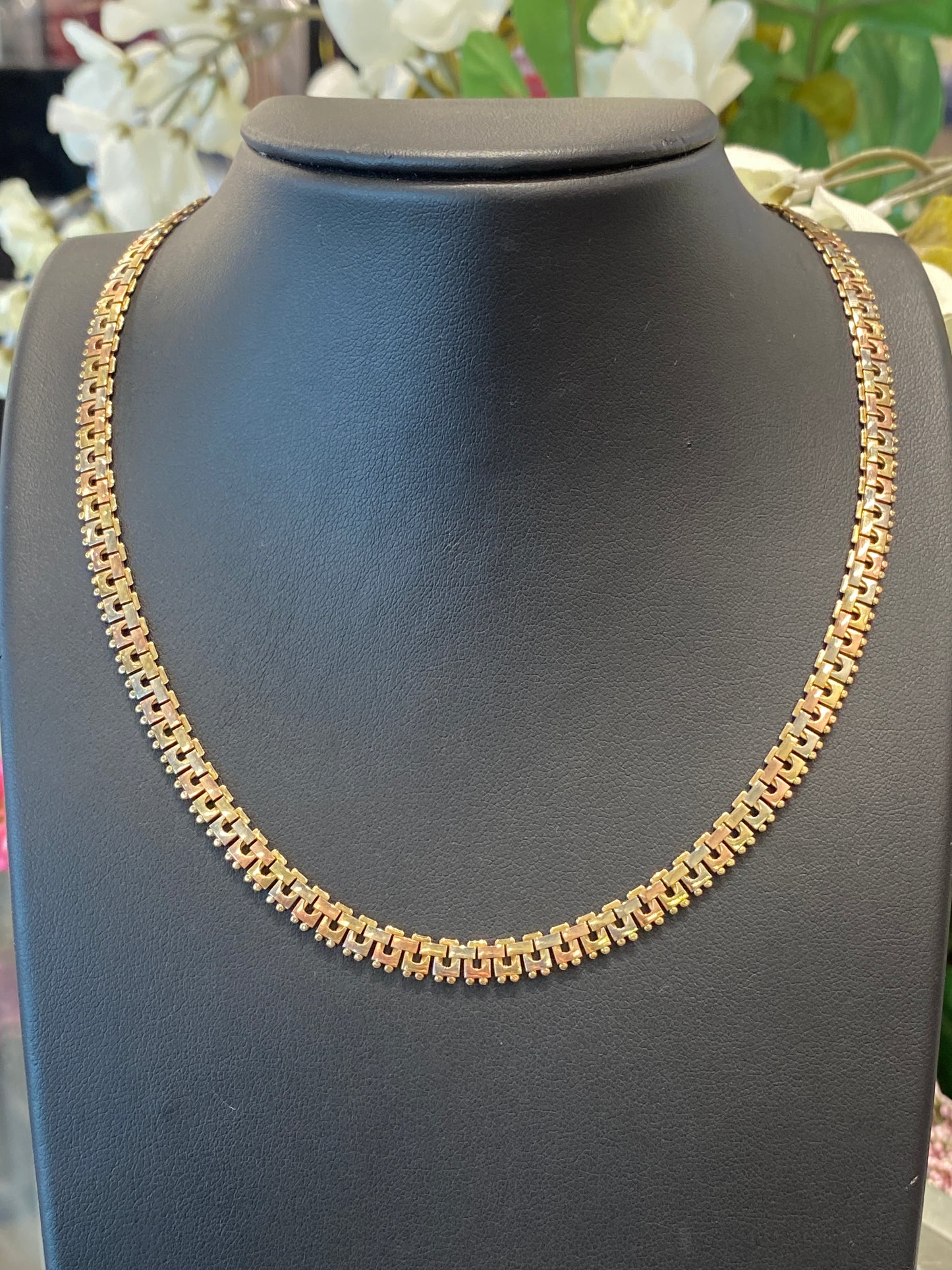 14k Tri Gold Chain