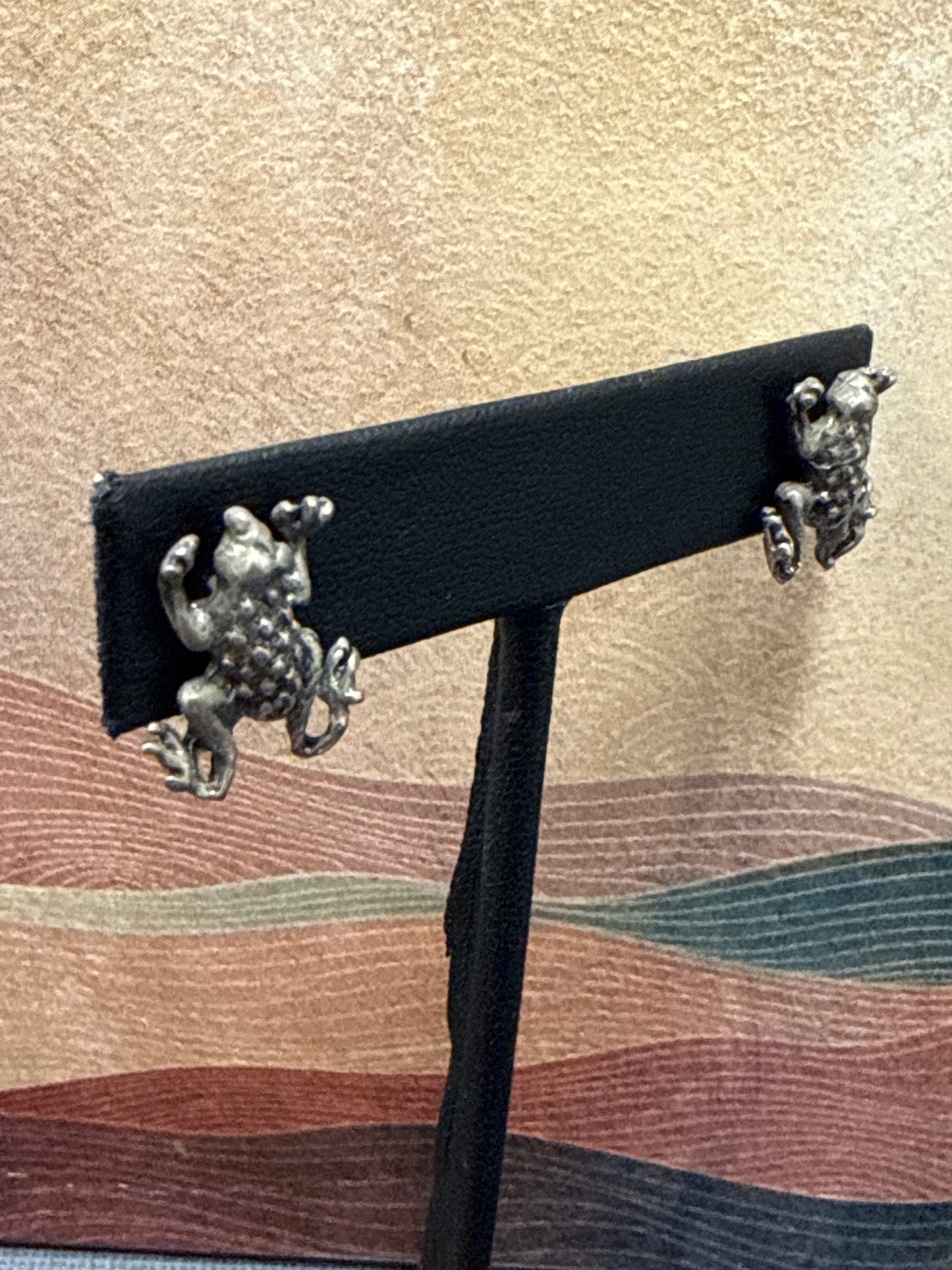 Silver earrings