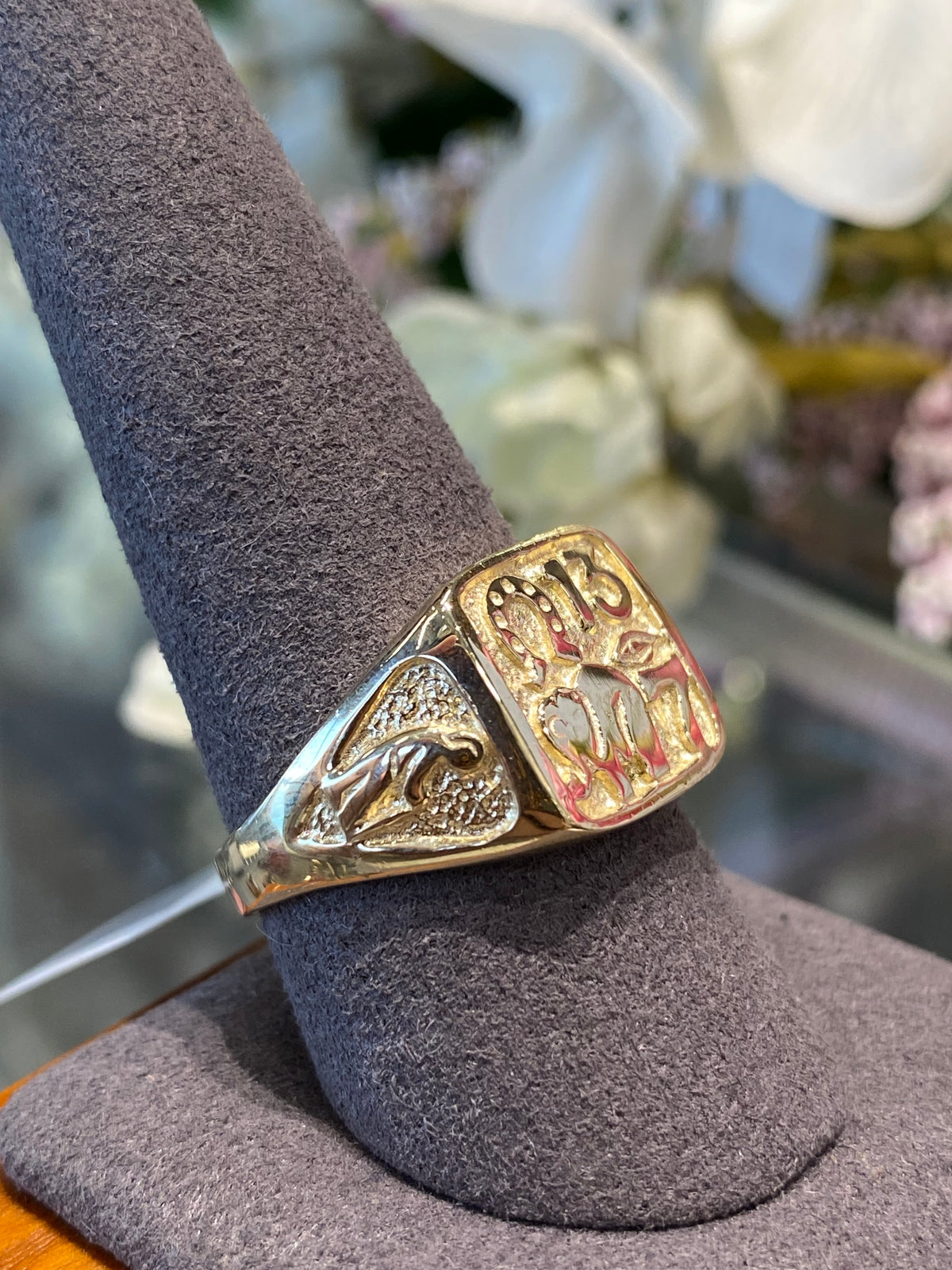 14k Yellow Gold Luck Ring