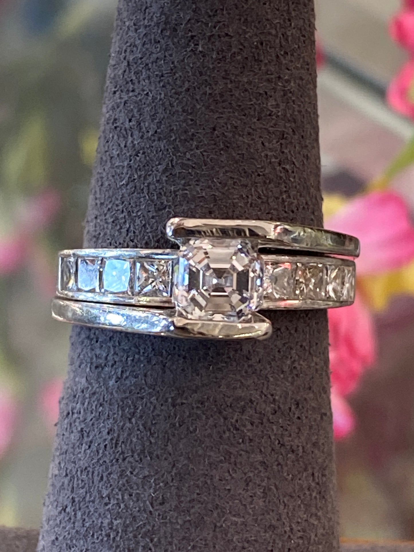 Platinum Diamond Wedding Set