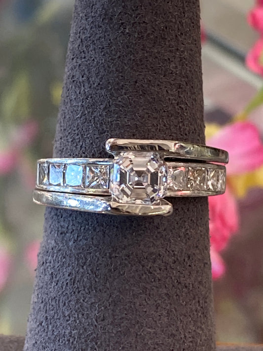 Platinum Diamond Wedding Set