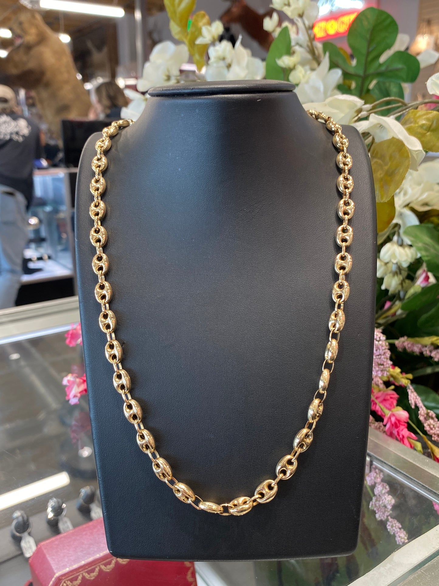 14k Yellow Gold Gucci Puff Chain