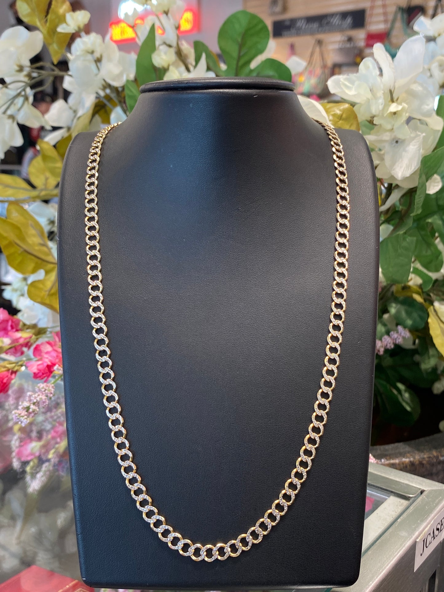 14k Two Tone Link Chain