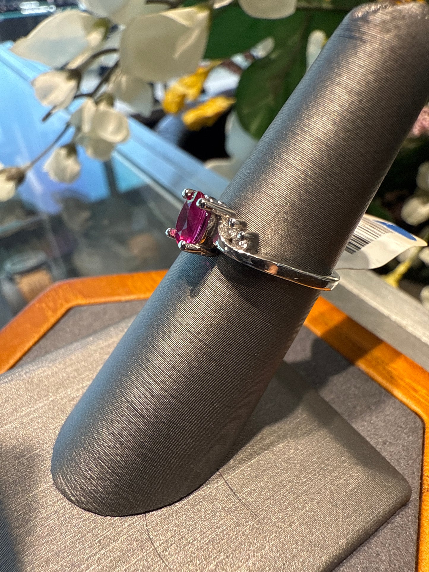 White gold ring