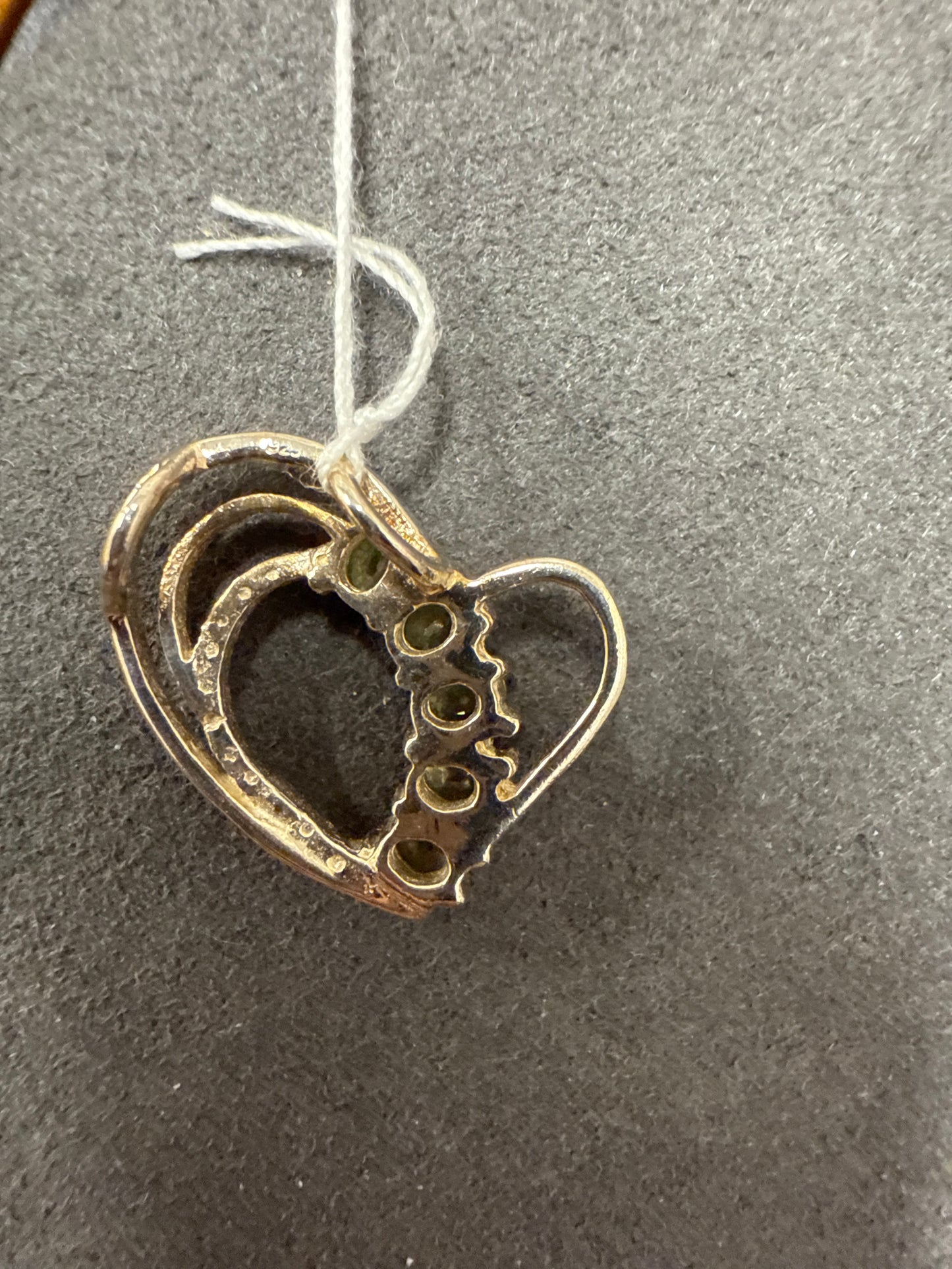 Silver heart charm