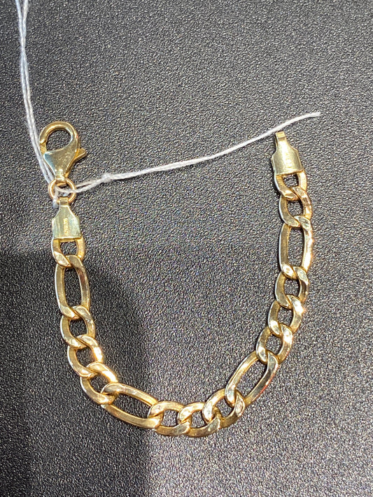 14k Yellow Gold Fígaro Chain Exteder