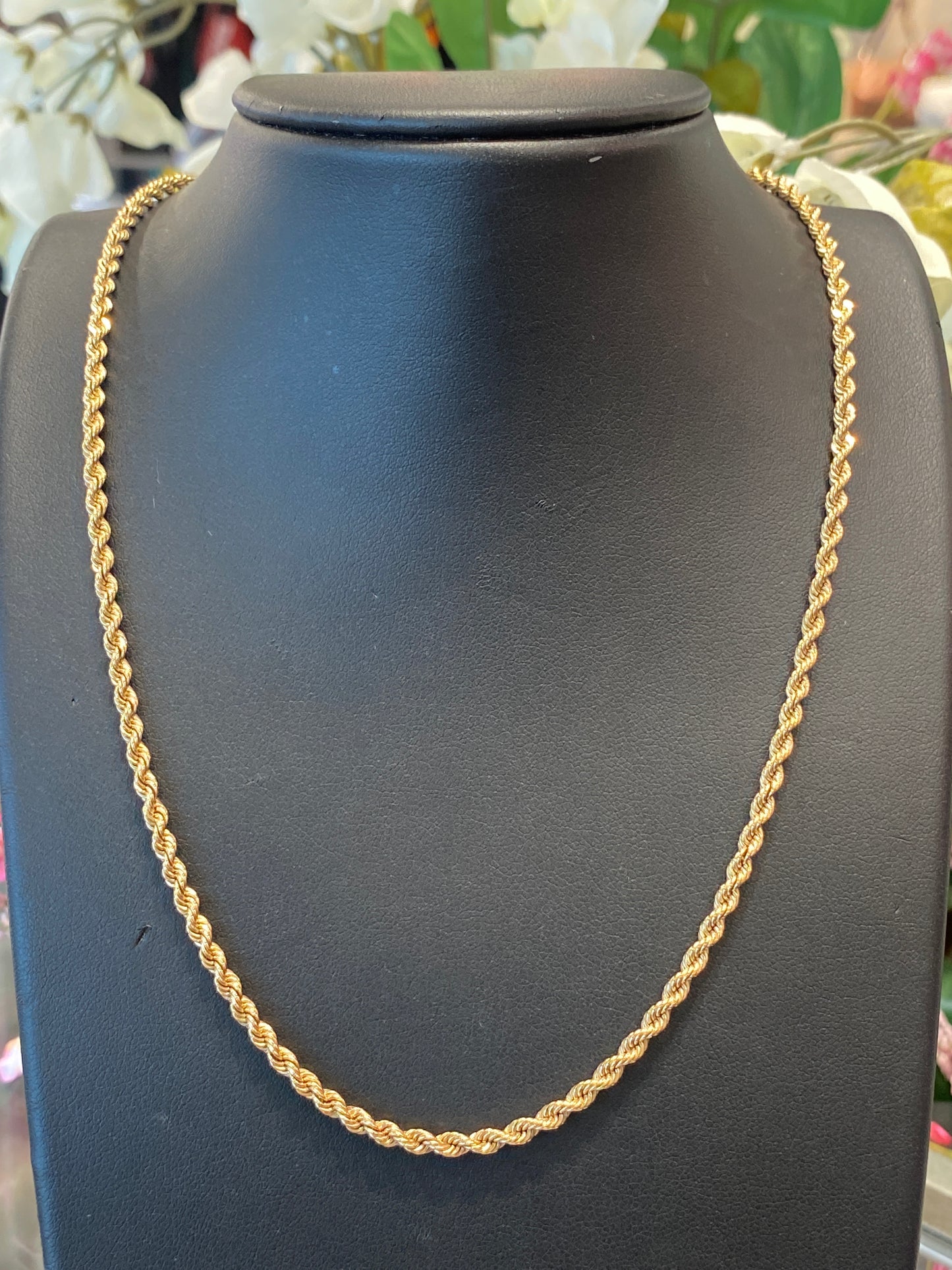 14k Yellow Gold Rope Chain
