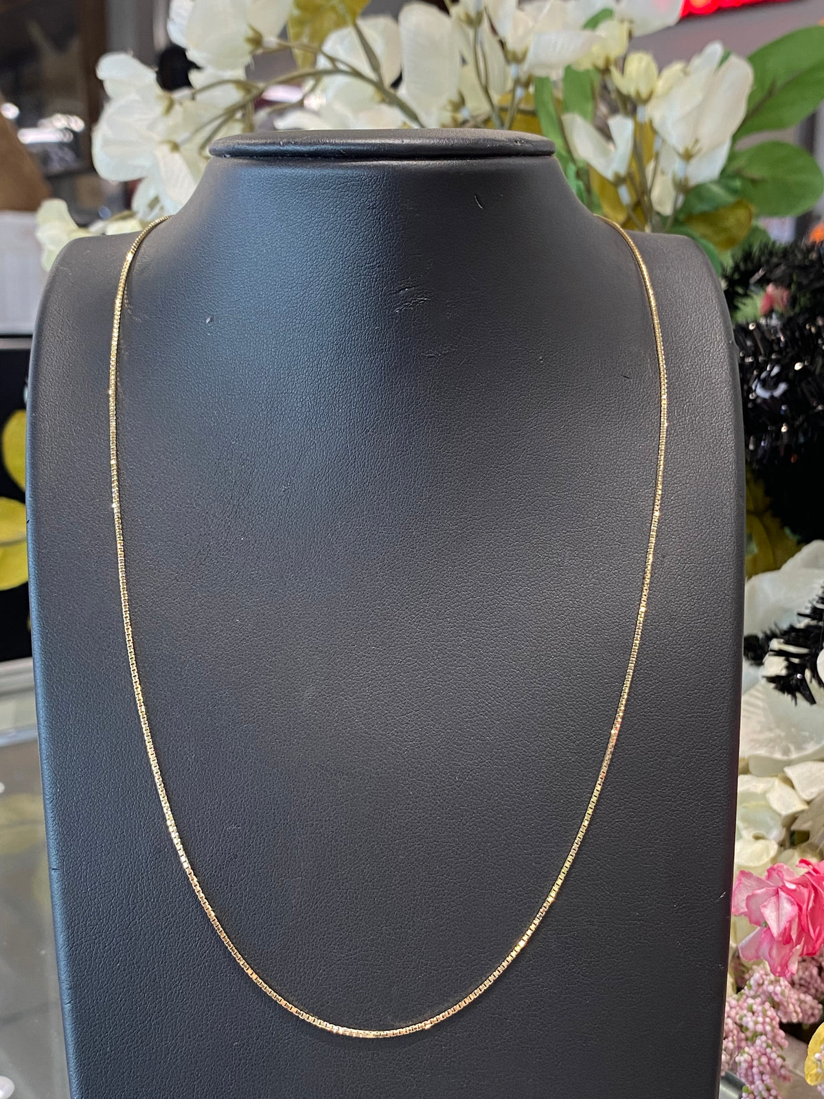 14k Yellow Gold Box Chain