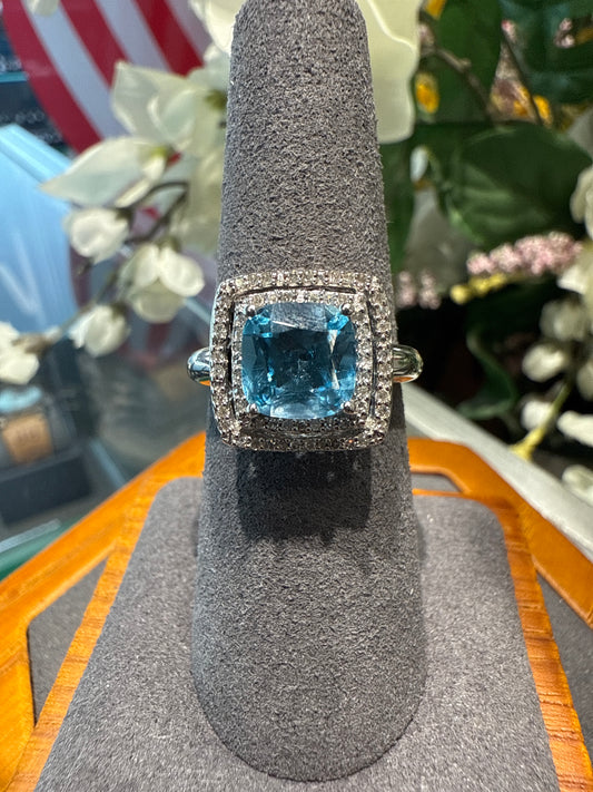 White gold ring