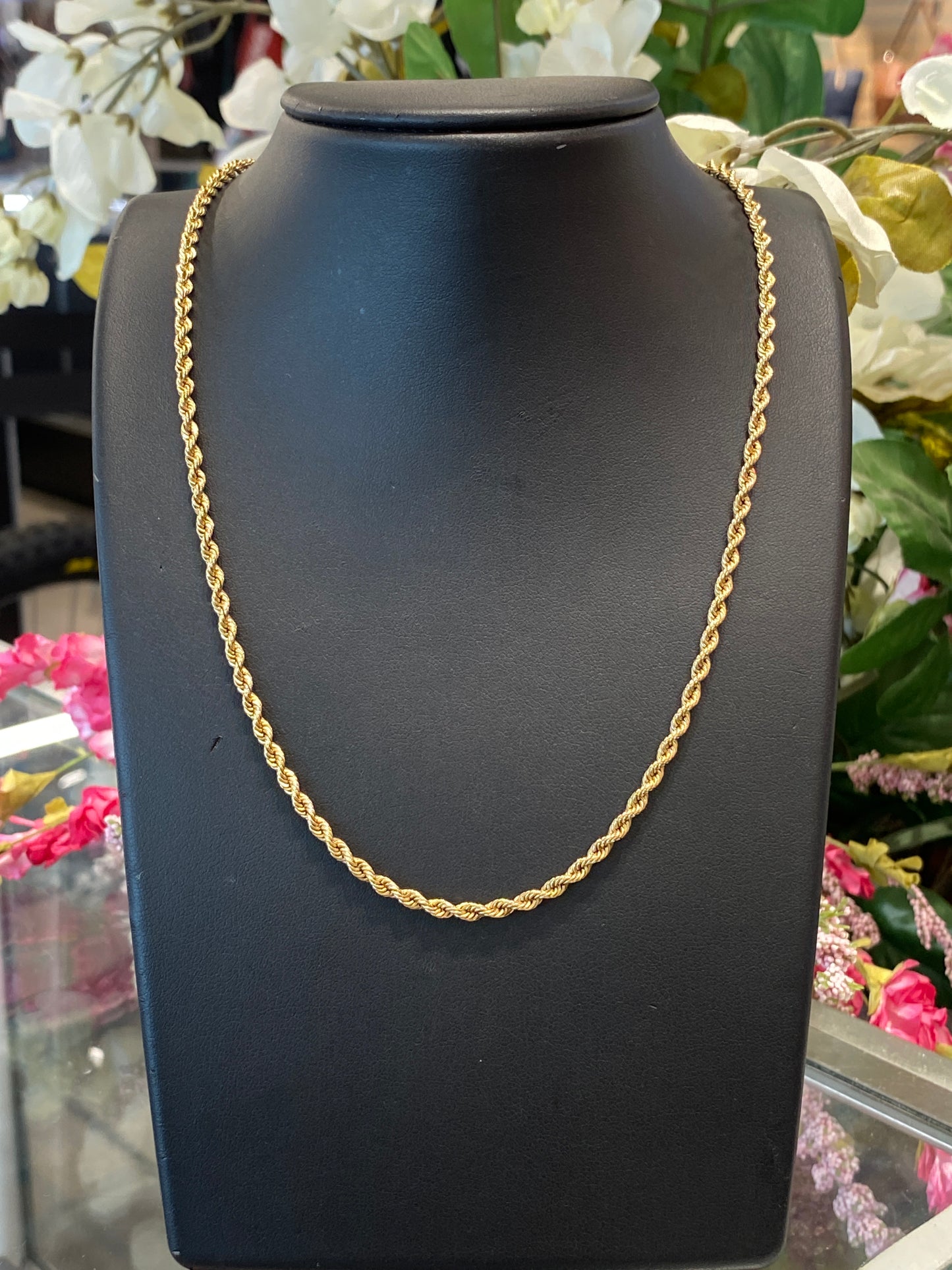 14k Yellow Gold Rope Chain