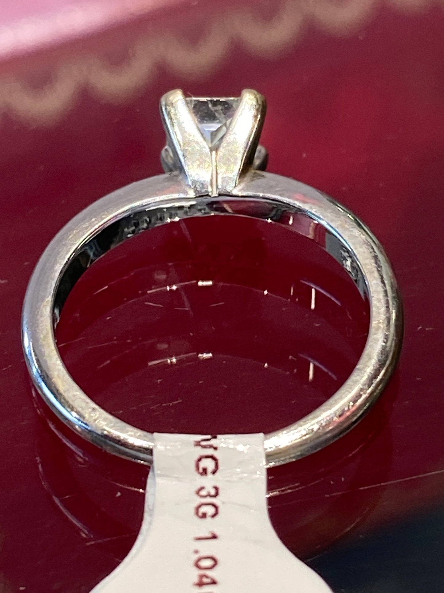 14k White Gold Diamond Engagement Ring