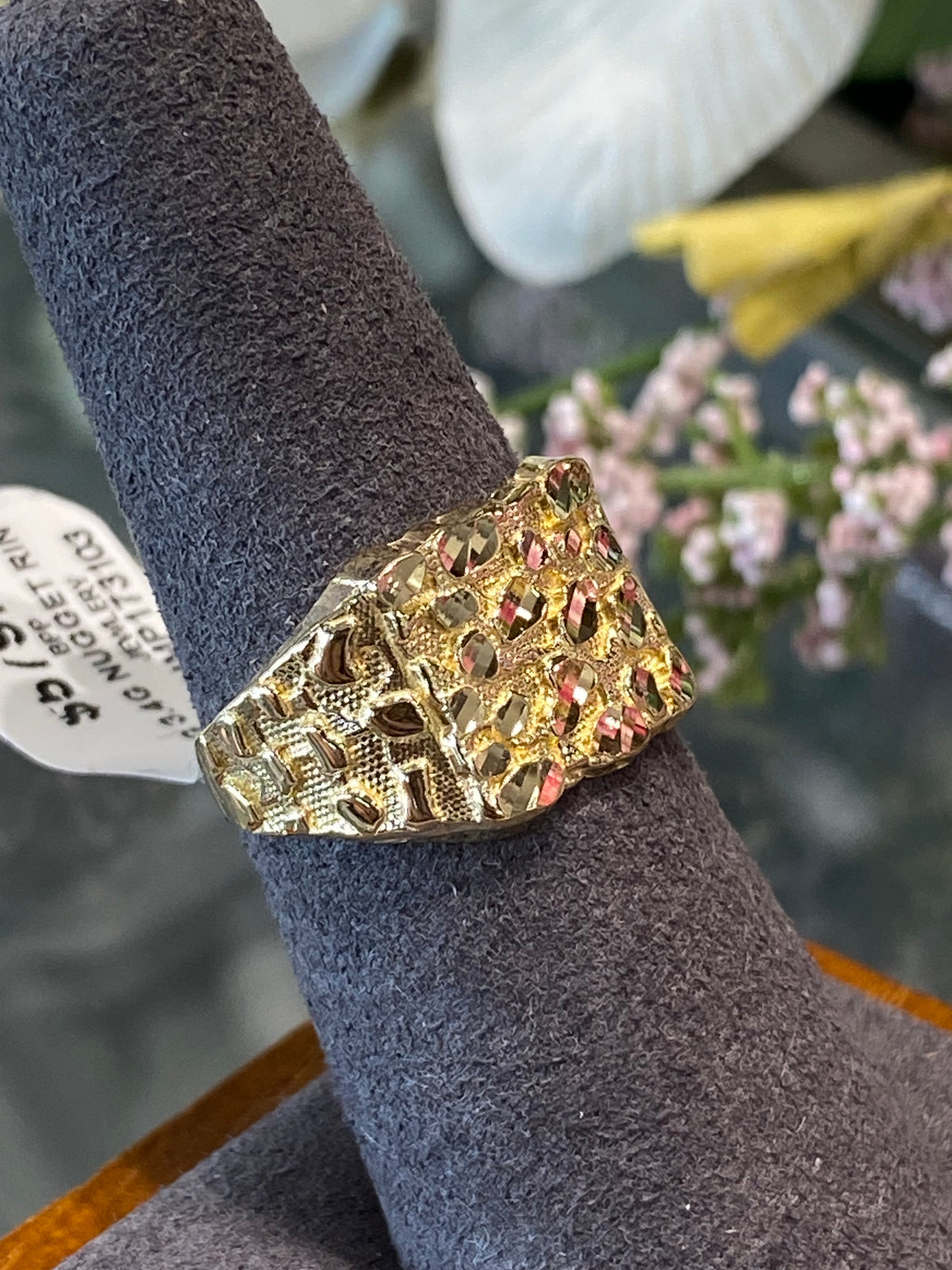 10k Yellow Gold Nugget Ring