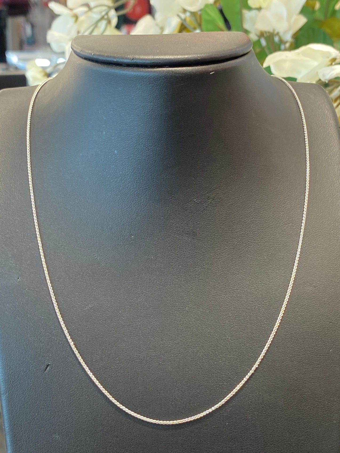 14k White Gold Link Chain
