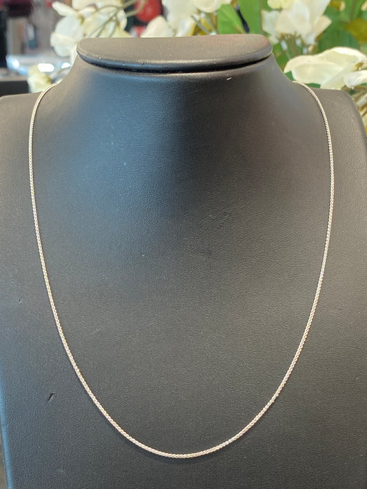 14k White Gold Link Chain