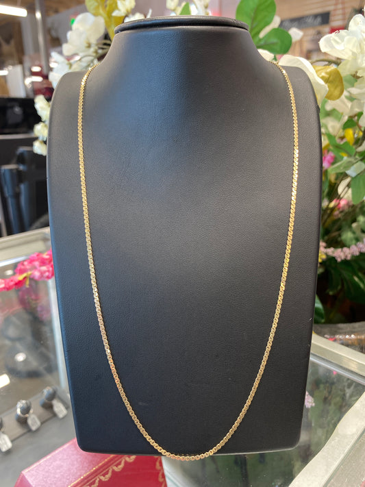 14k Yellow Hold Serpentine Chain