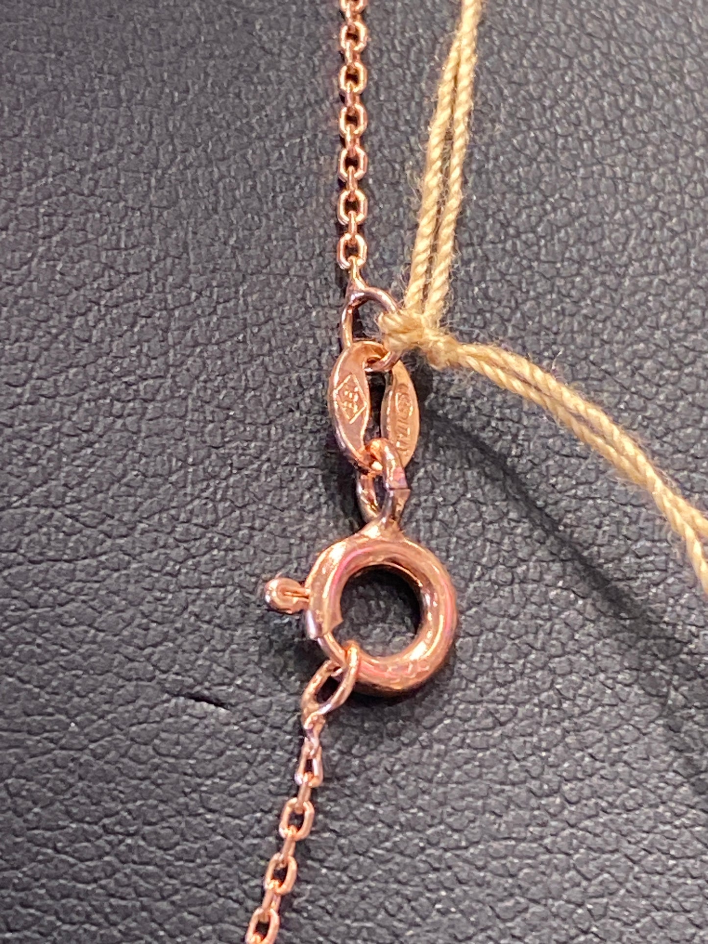 Silver Link Chain W/ Rose Gold Plating
