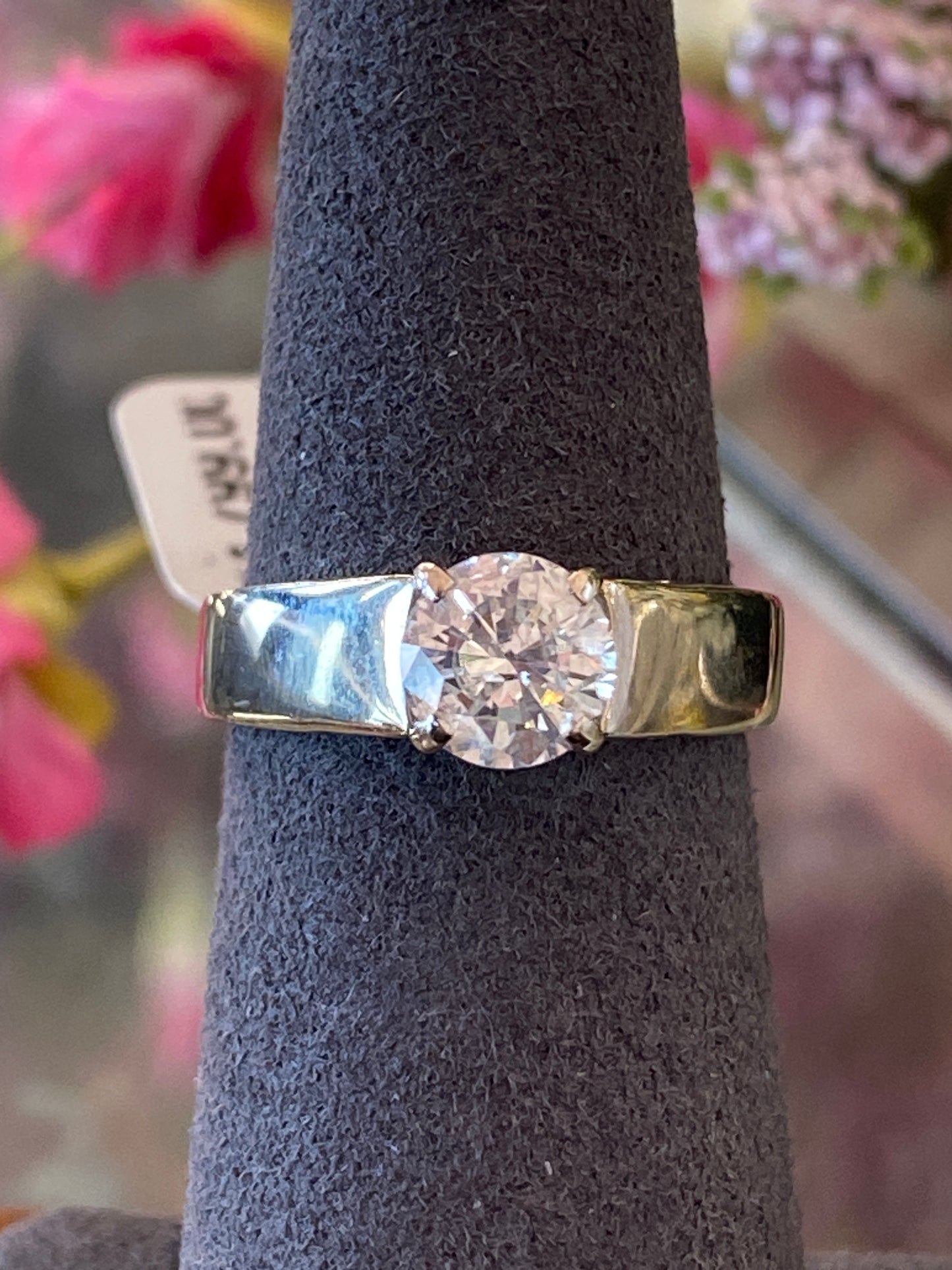 14k White Gold Diamond Engagement Ring