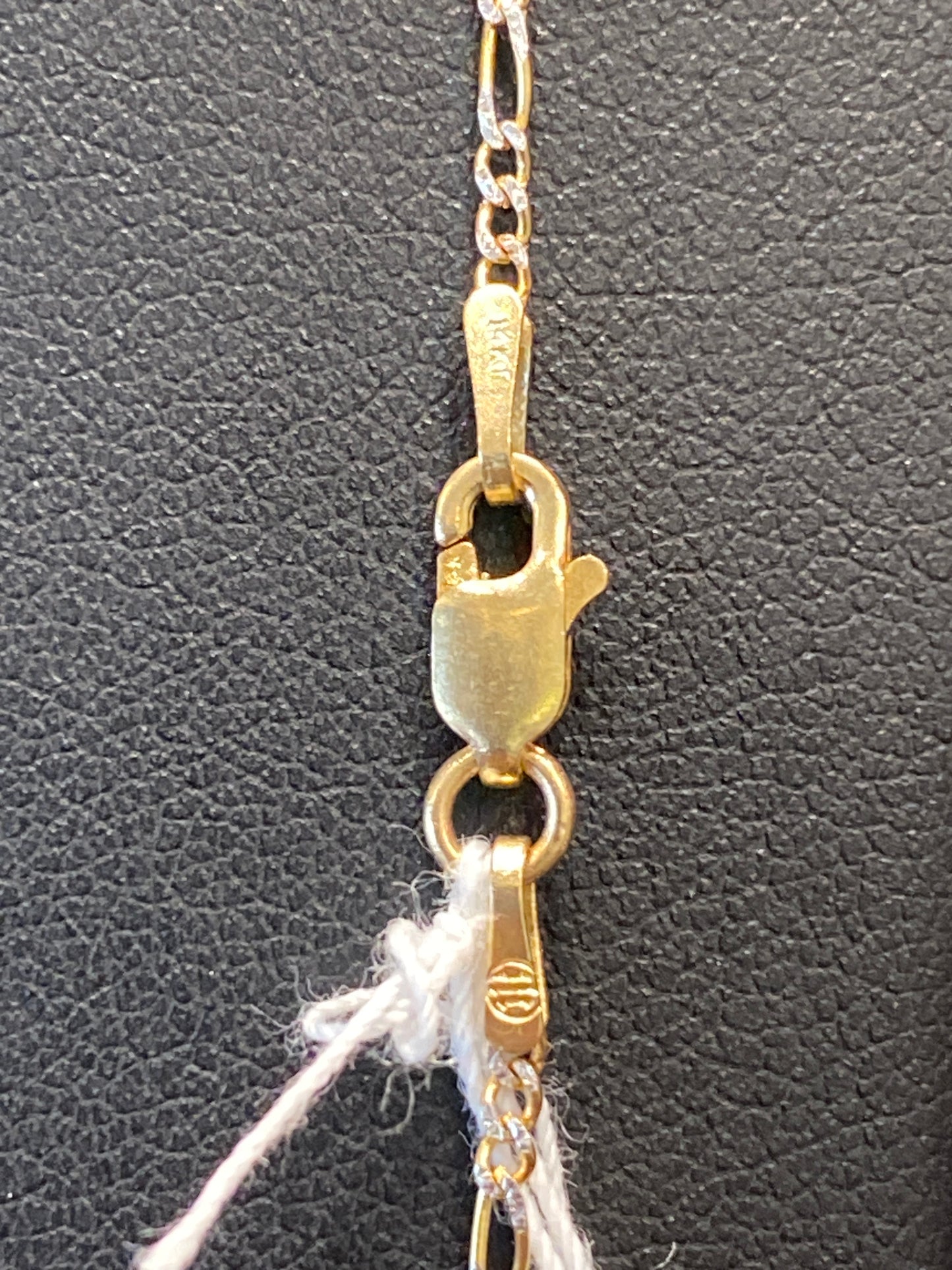 14K Two Tone Fígaro Chain