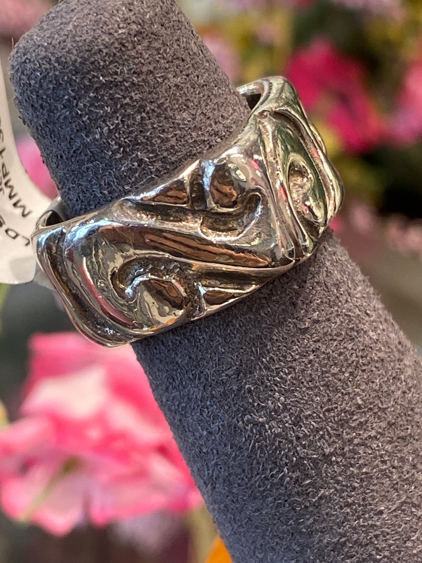 Silver Square Design Ring