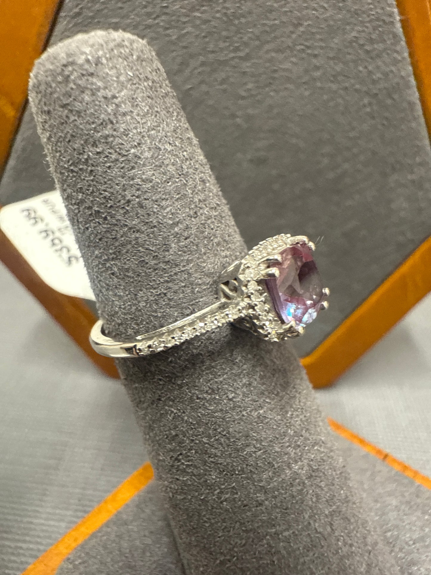 White gold ring