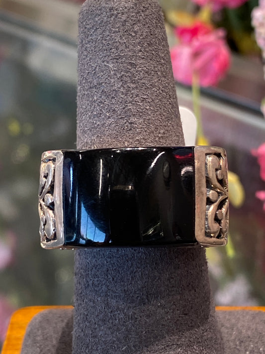 Silver Ring With Colored Stone