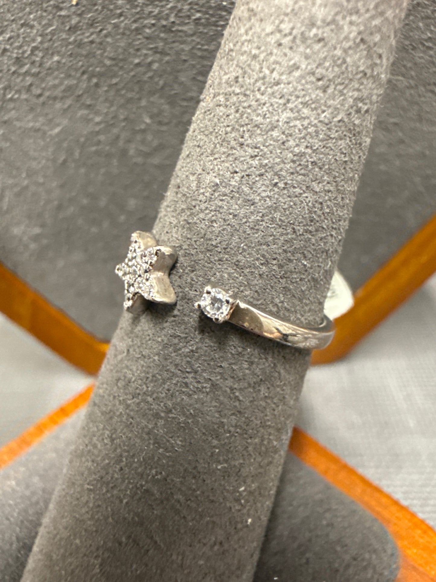 Silver cuff ring