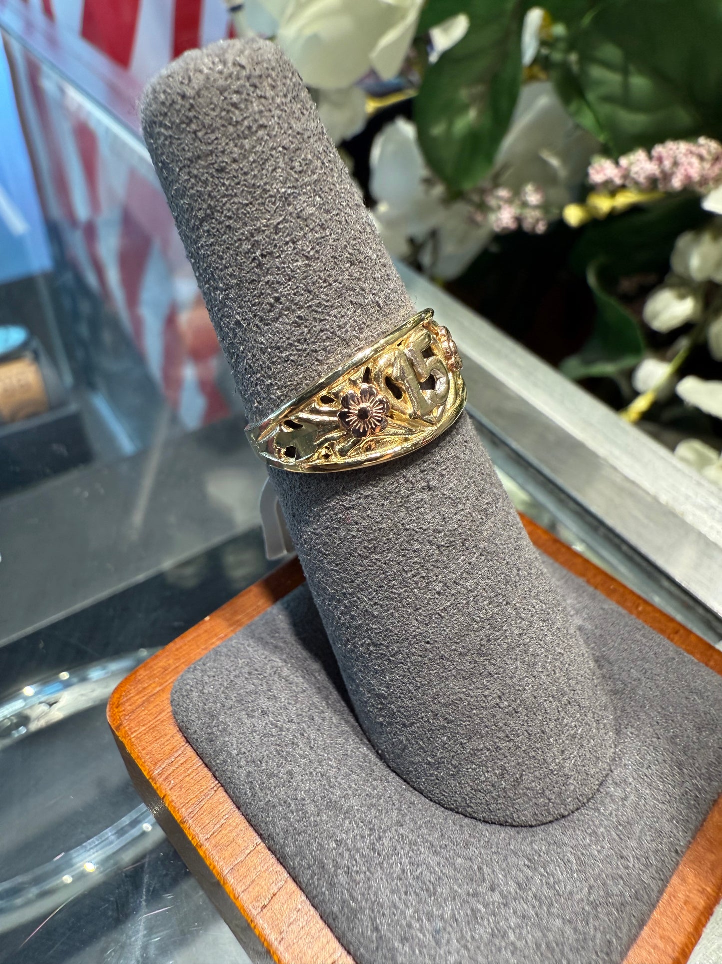 Gold quince ring