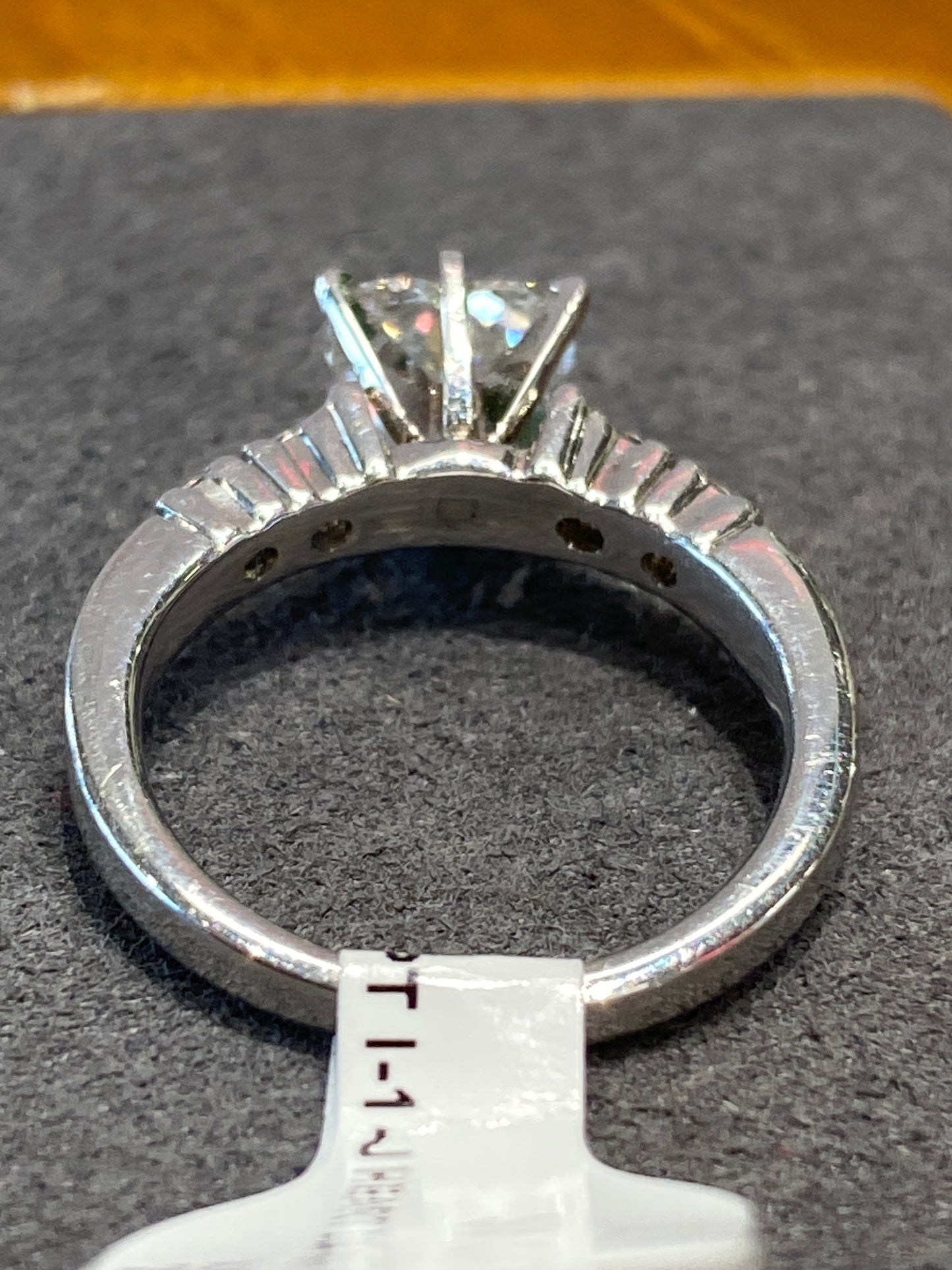 14k White Gold Diamond Heart Engagement Ring