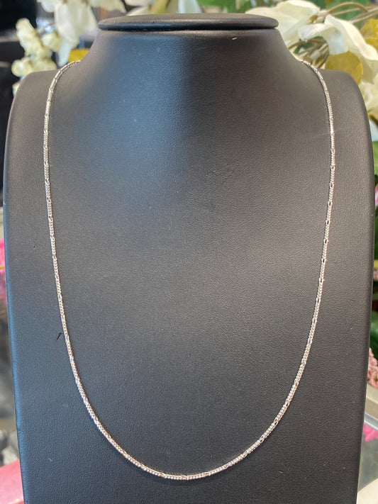 14k White Gold Chain