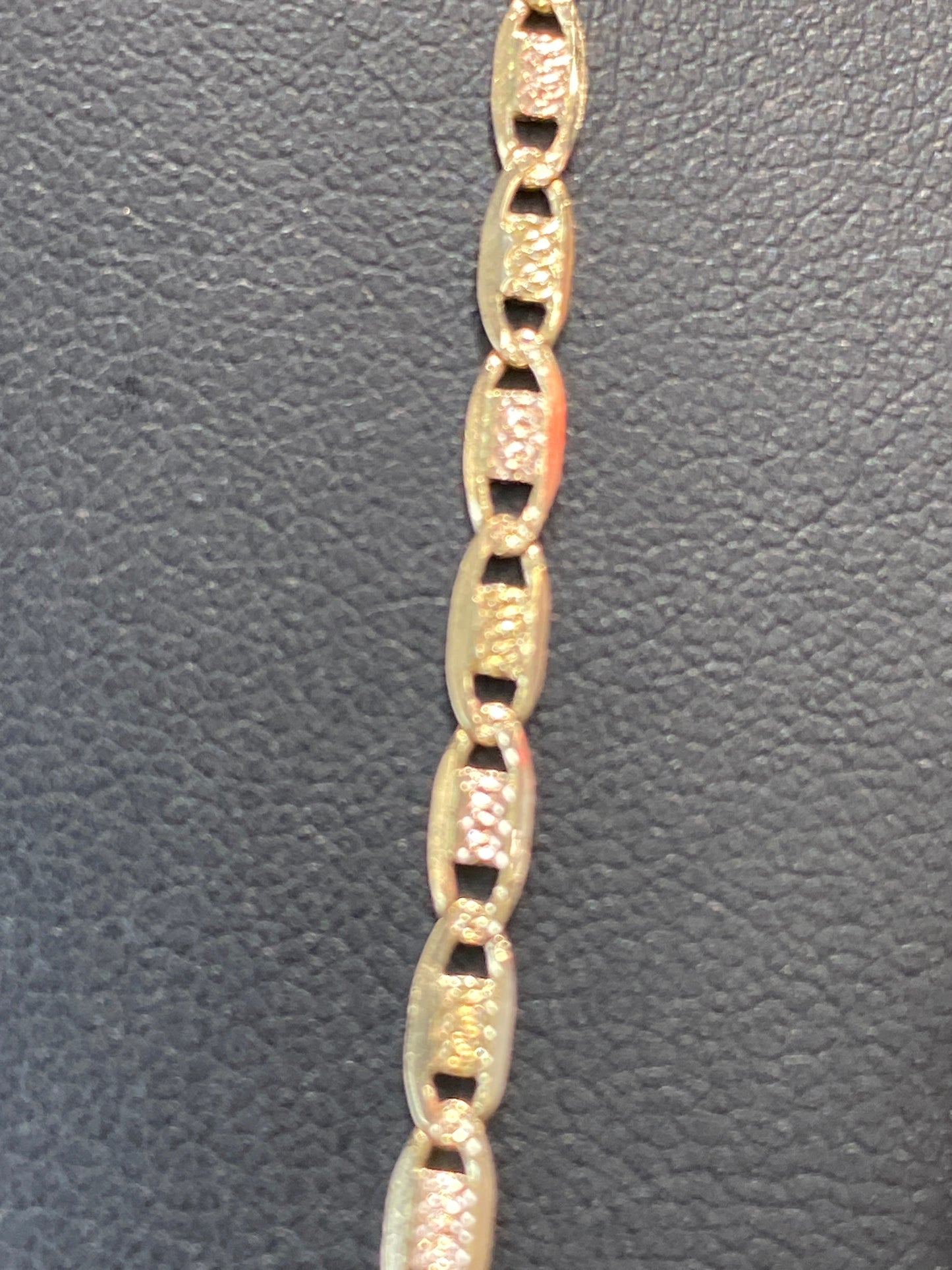 14k Two Tone Gucci Style Chain