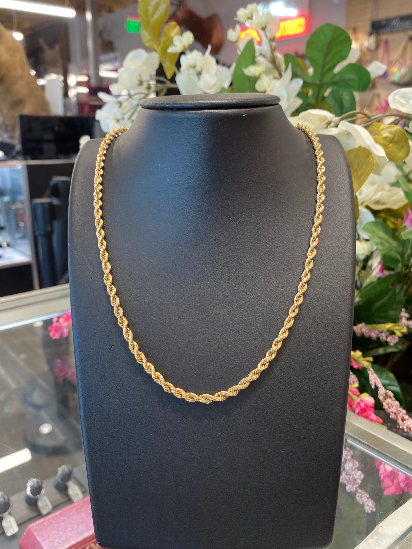 14k Yellow Gold Rope Chain