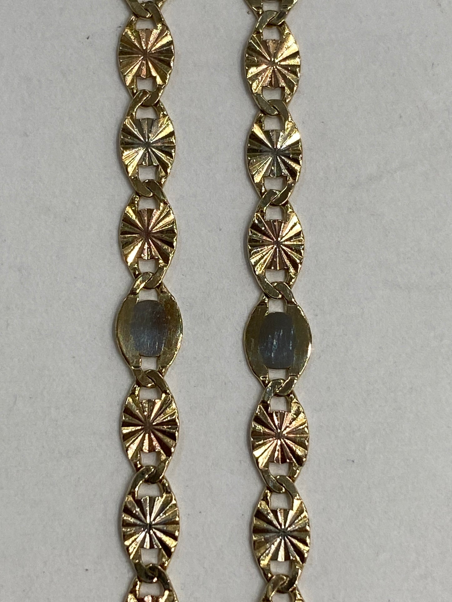14k Tri Gold Gucci Style Chain
