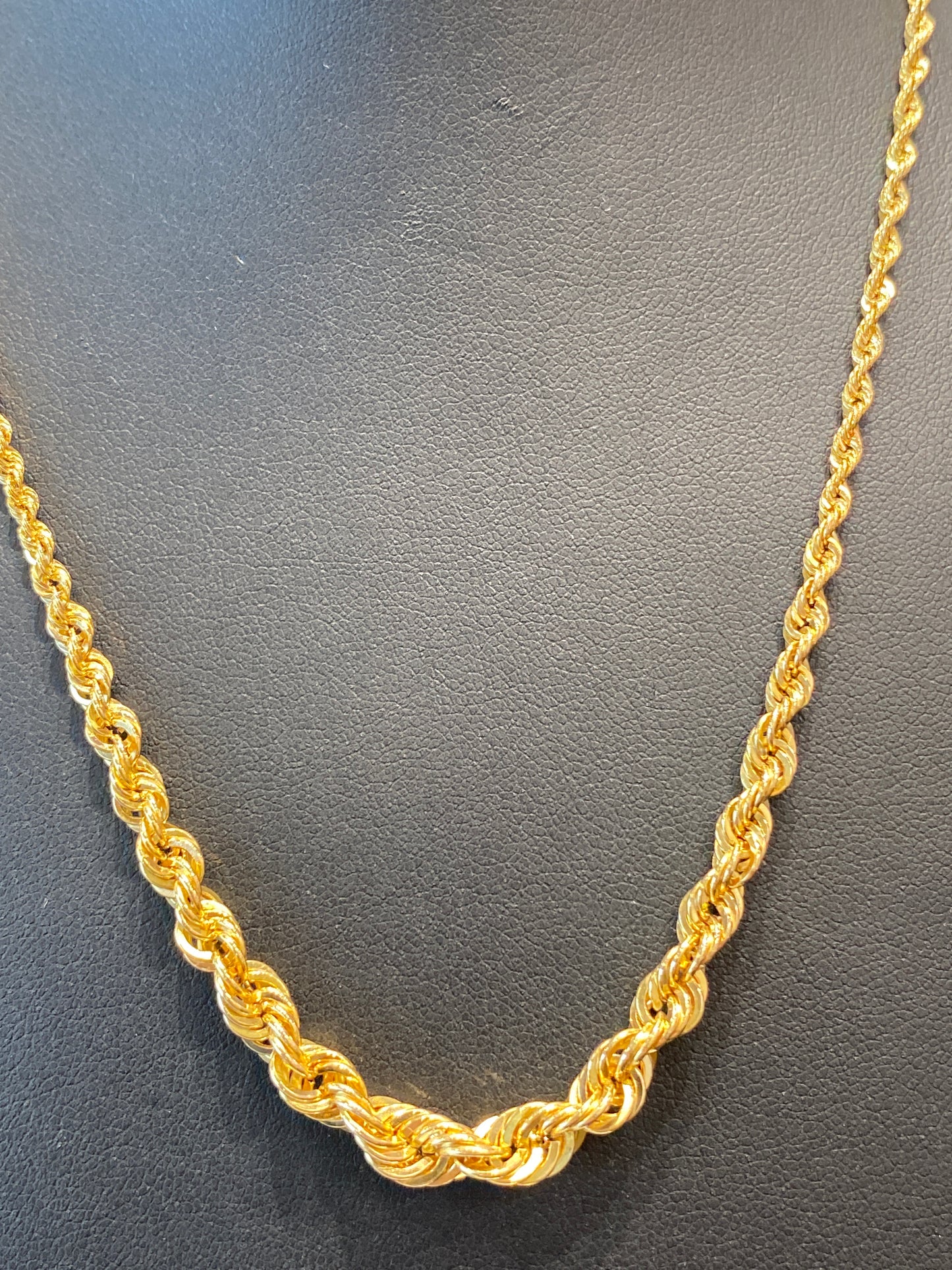 14k Yellow Gold Rope Chain