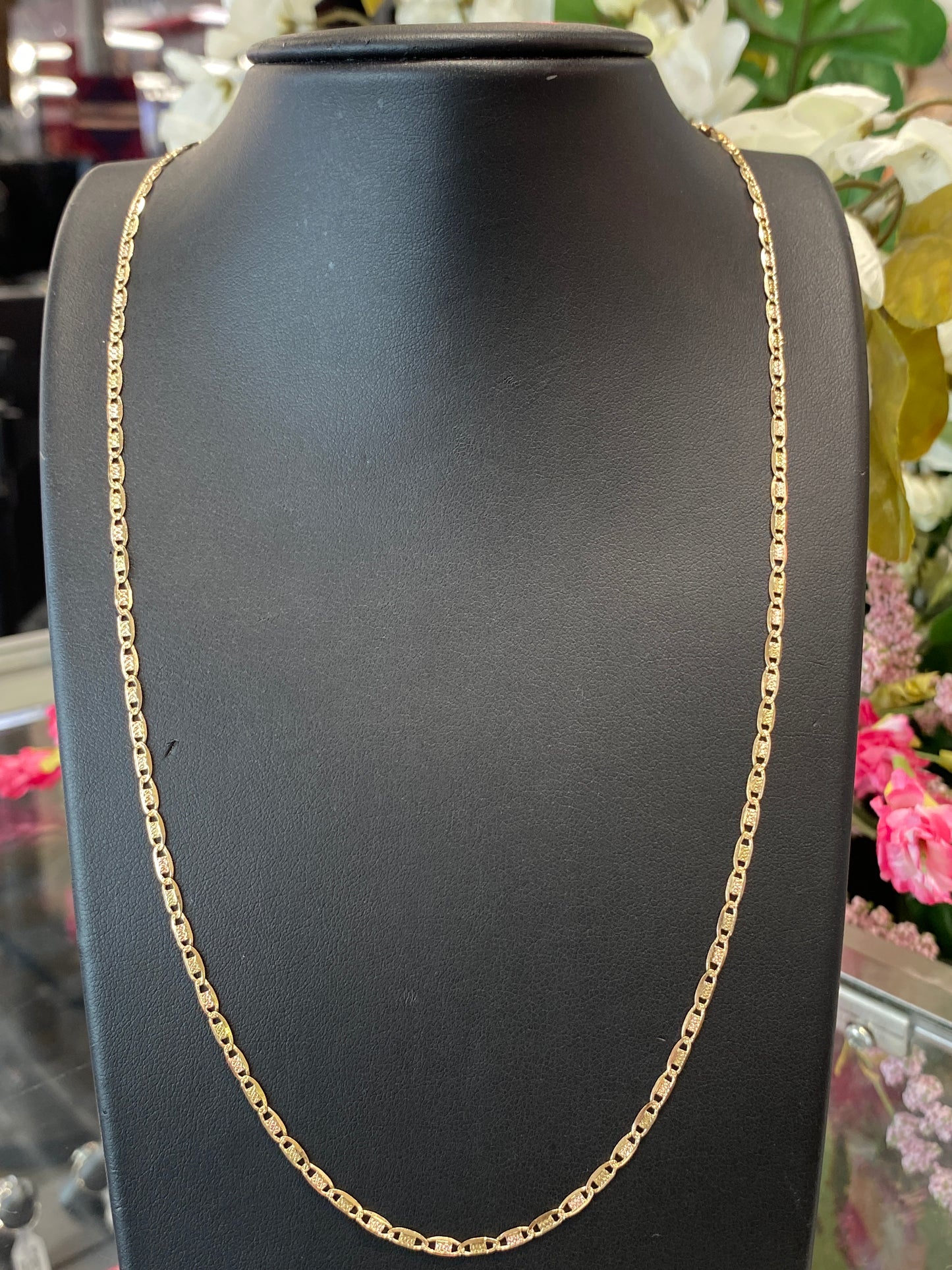 14k Two Tone Gucci Style Chain