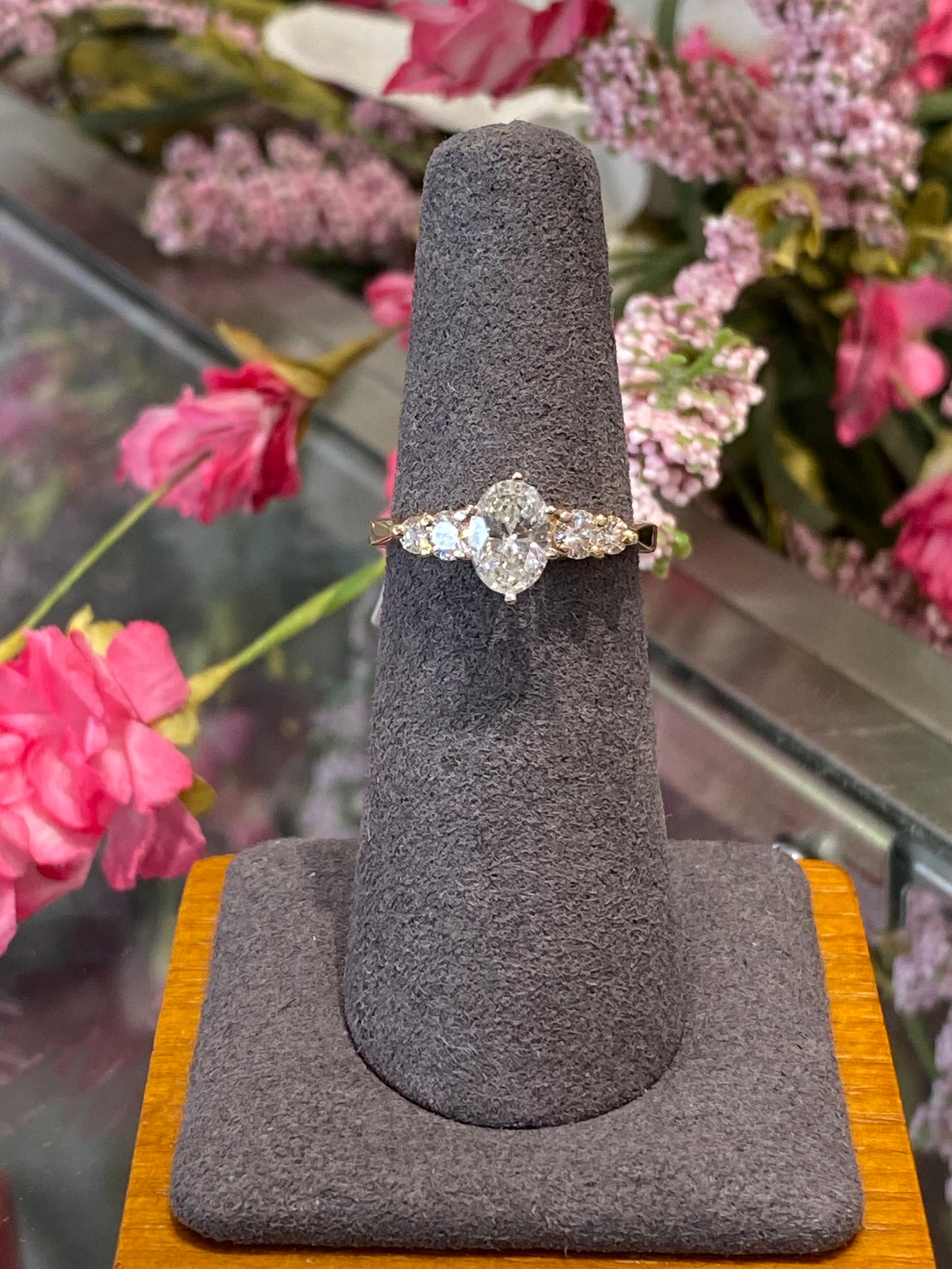 14k Yellow Gold Diamond Engagement Ring