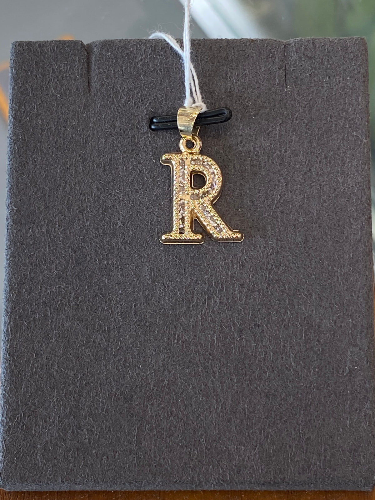 14k Yellow Gold “R” Pendant
