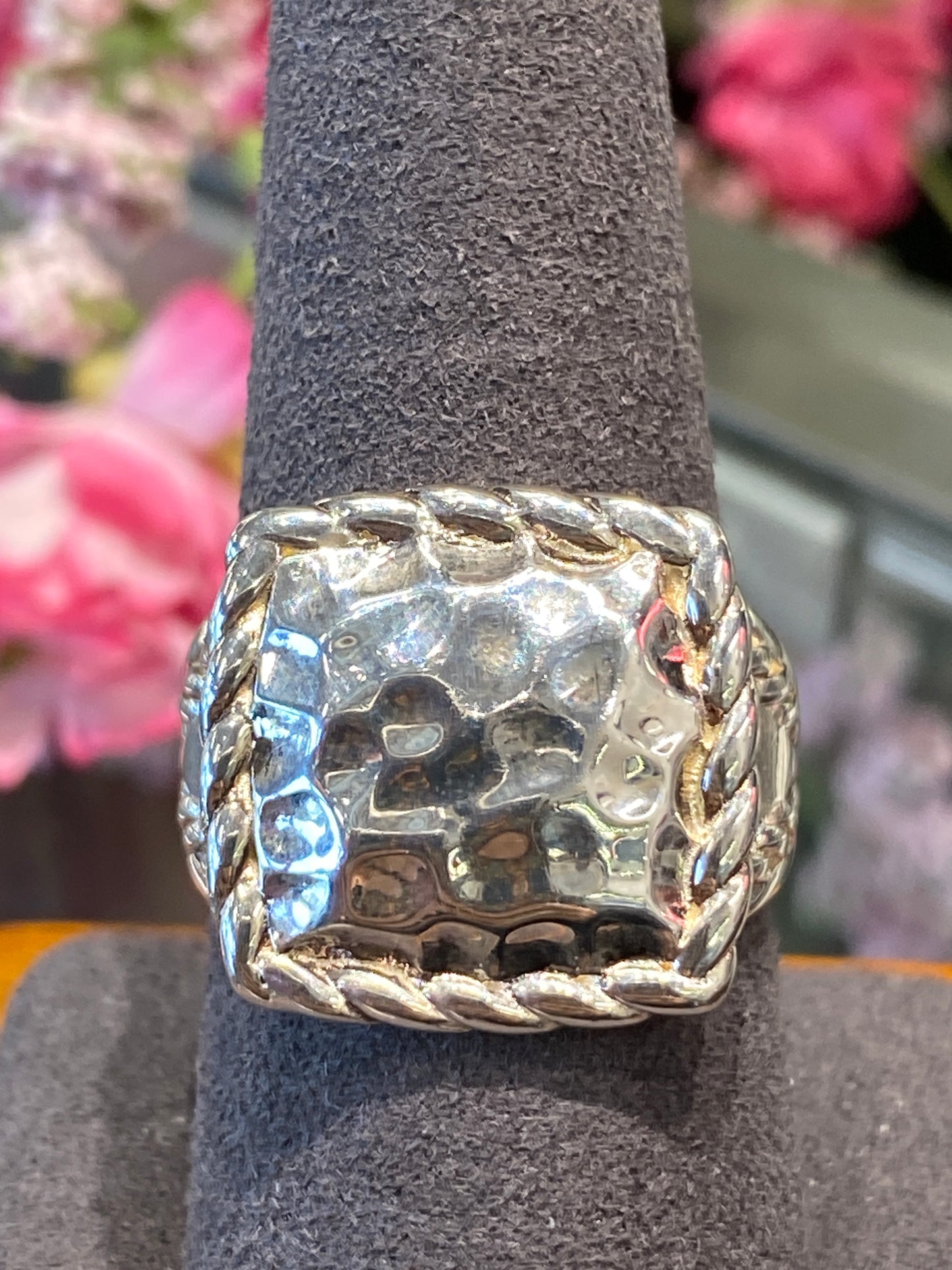 Silver Ring With Design